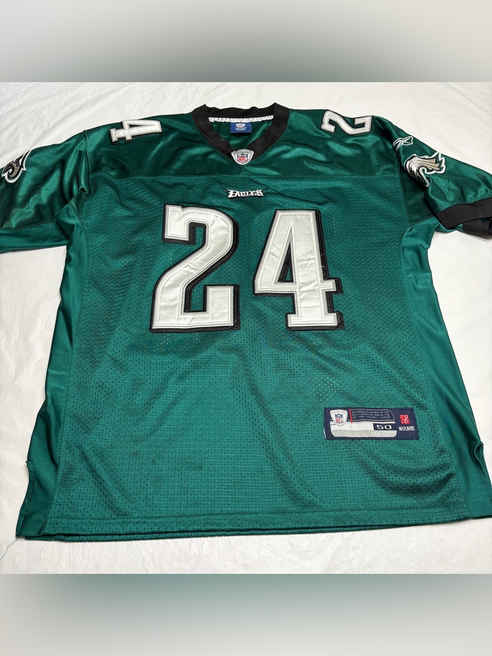 Nnamdi Asomugha #24 Philadelphia Eagles Reebok On Field Jersey Men’s 50 XL